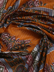 Printed Cotton Blend Unstitched Suit With Dupatta
