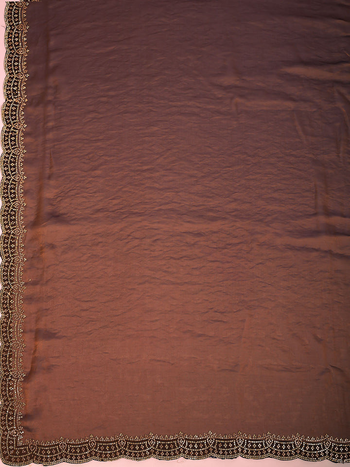 Embroidered Georgette Saree