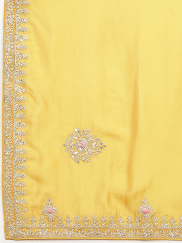 Sequin Embroidered Organza Saree