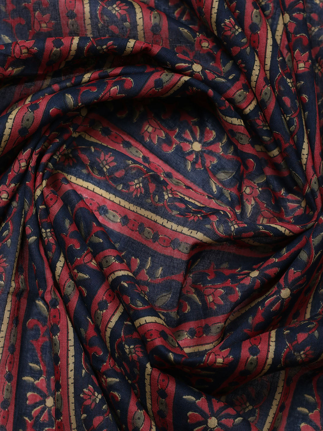 Embroidered Cotton Blend Unstitched Suit With Pant &amp; Dupatta