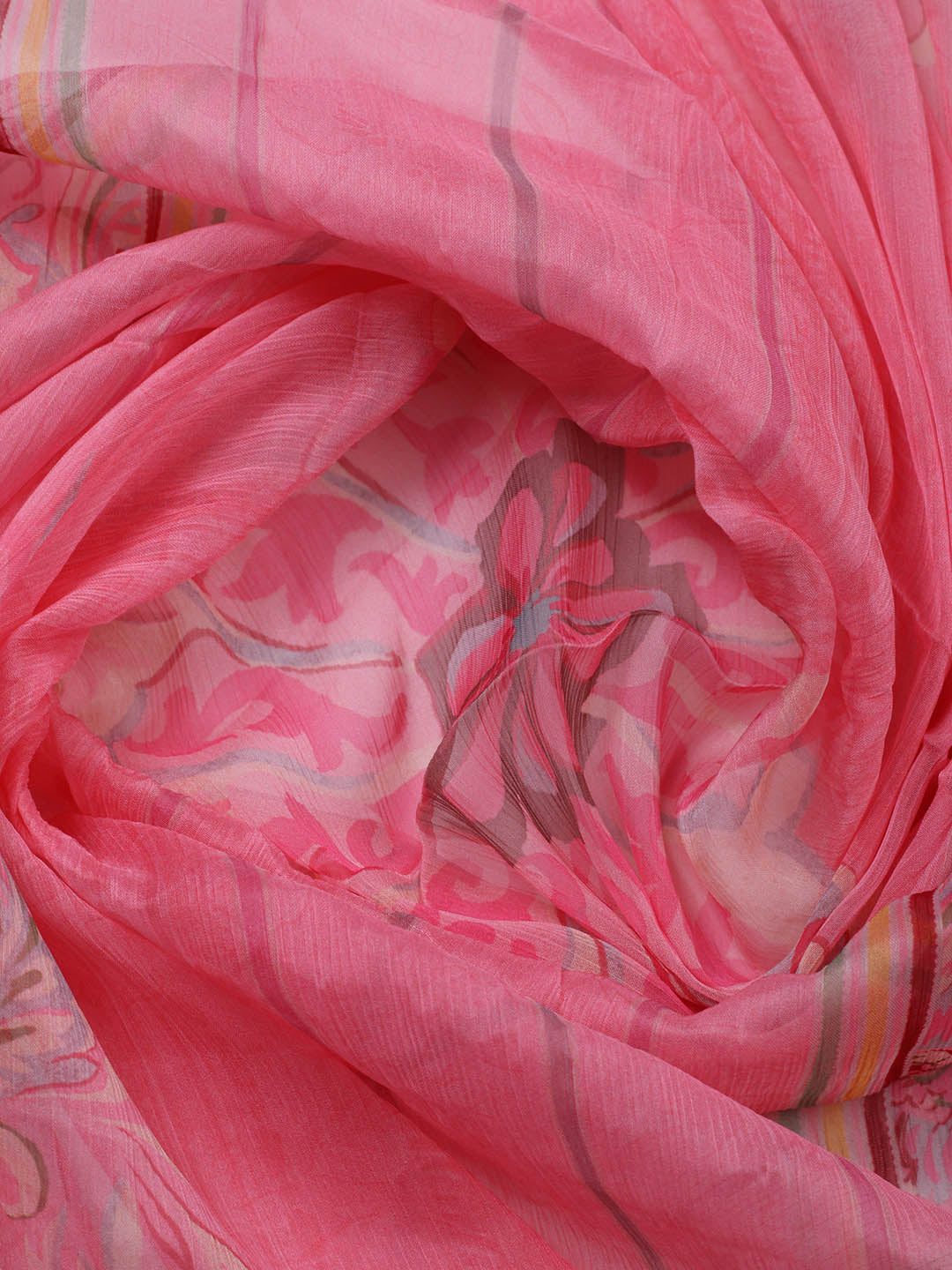 Embroidered Cotton Blend Unstitched Suit With Pant &amp; Dupatta