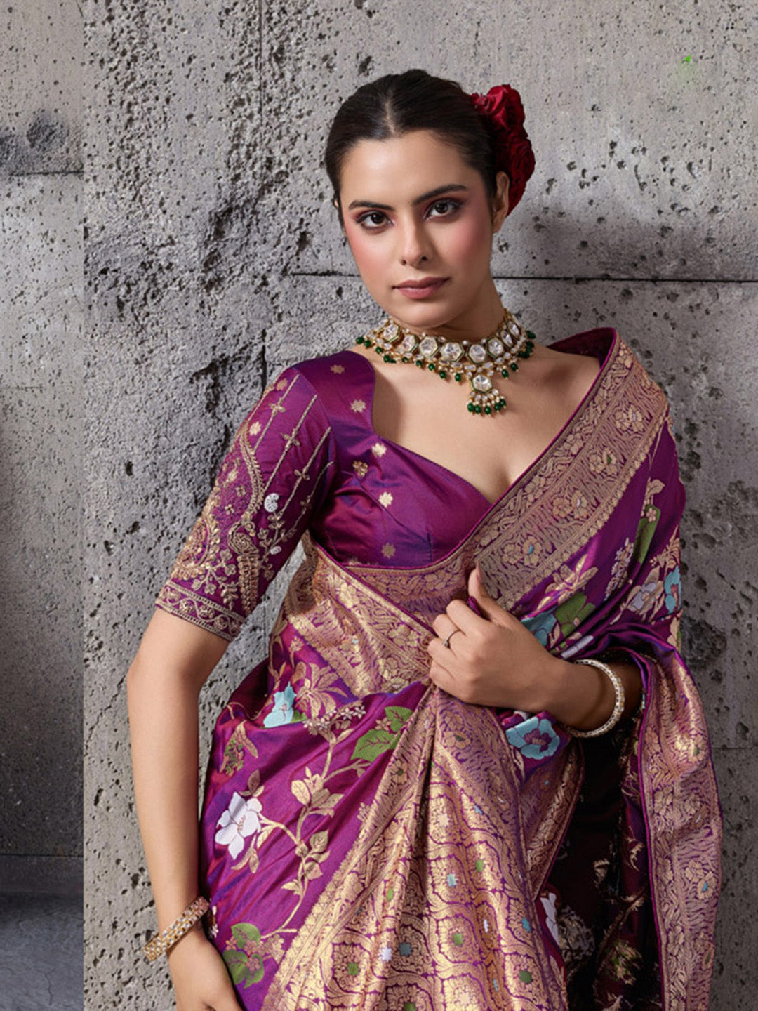 Woven Design Banarasi Silk Saree