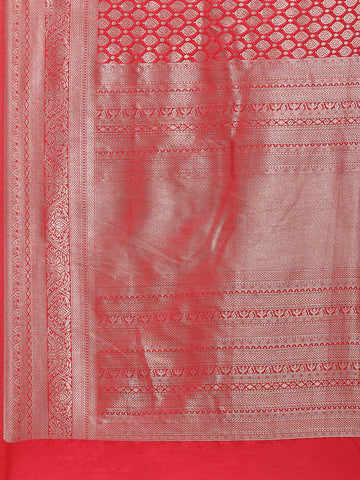 Zari Border Booti Woven Handloom Saree