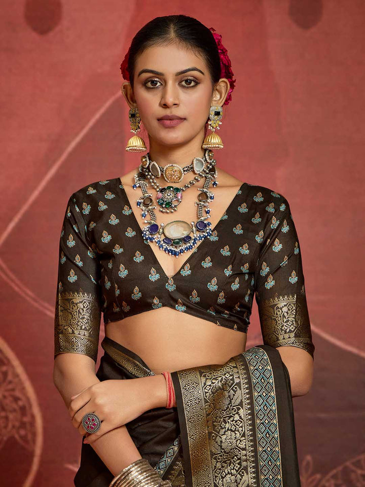Zari Border Art Silk Saree