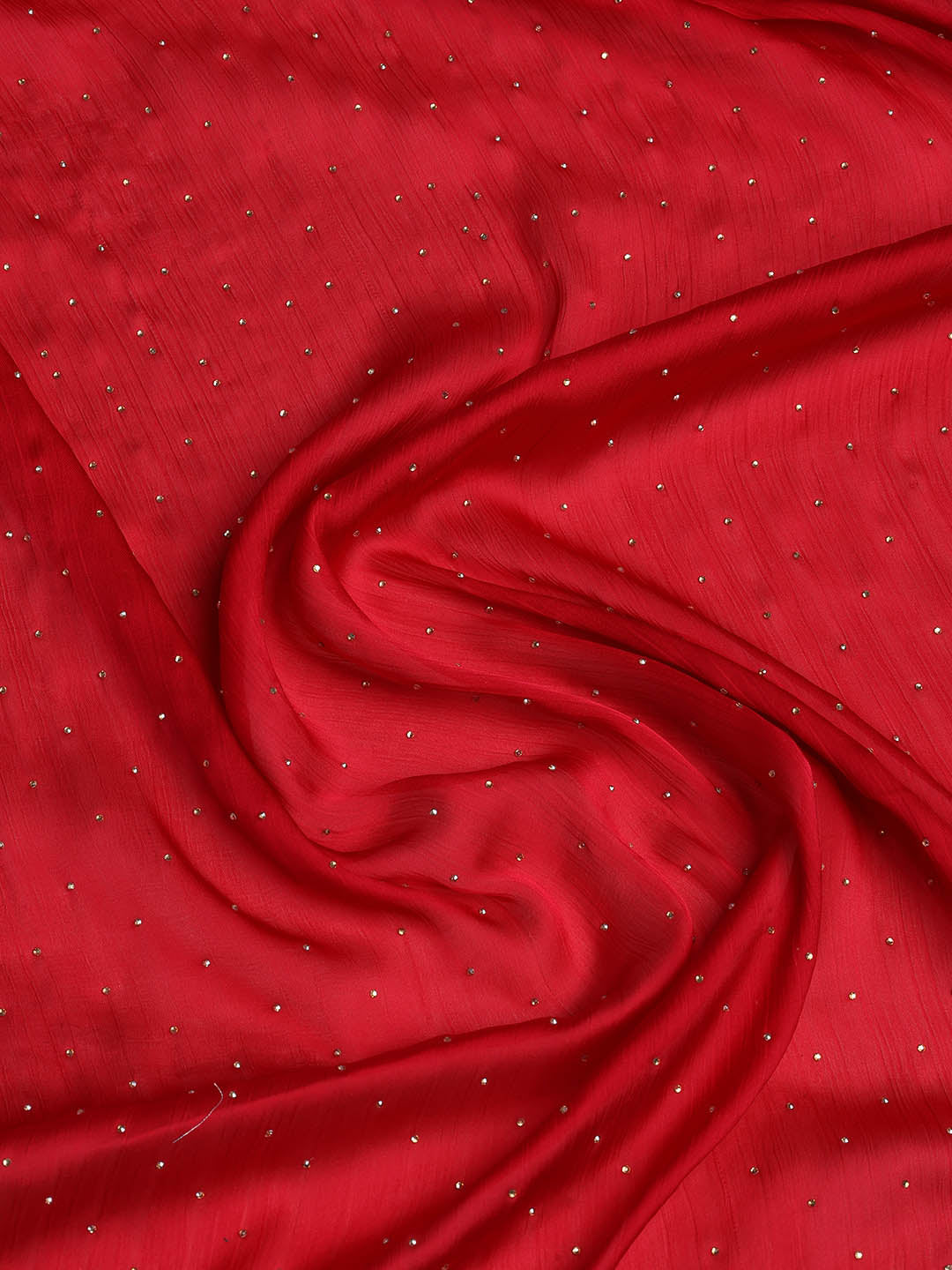 Sequins Work Chinon Unstitched Suit Piece With Dupatta