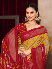 Printed Art Silk Saree