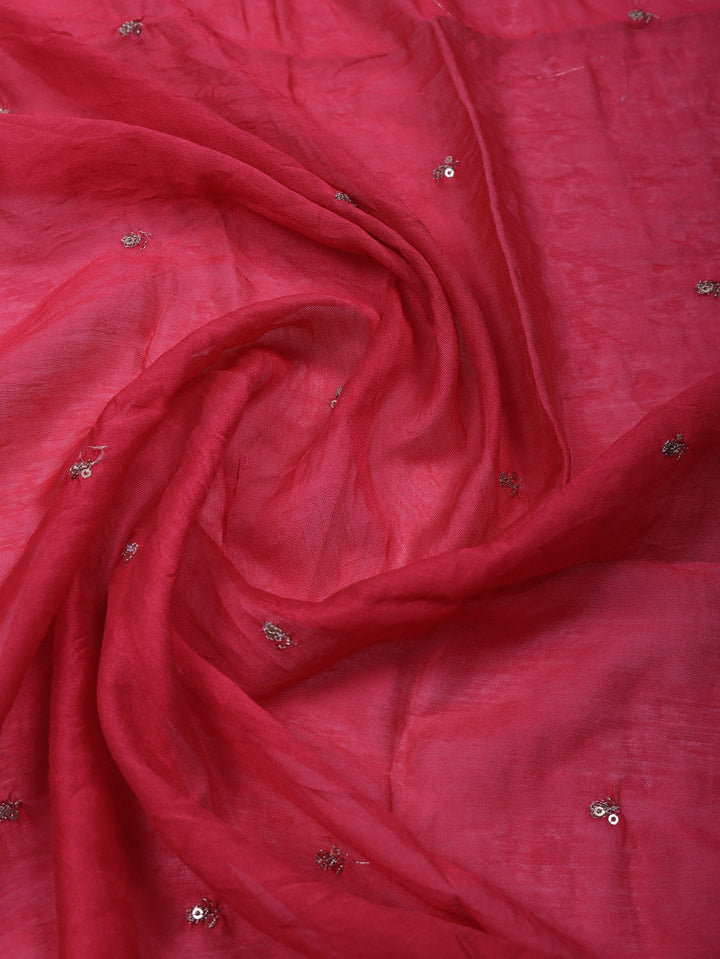 Printed Cotton Blend Unstitched Suit With Pant &amp; Dupatta