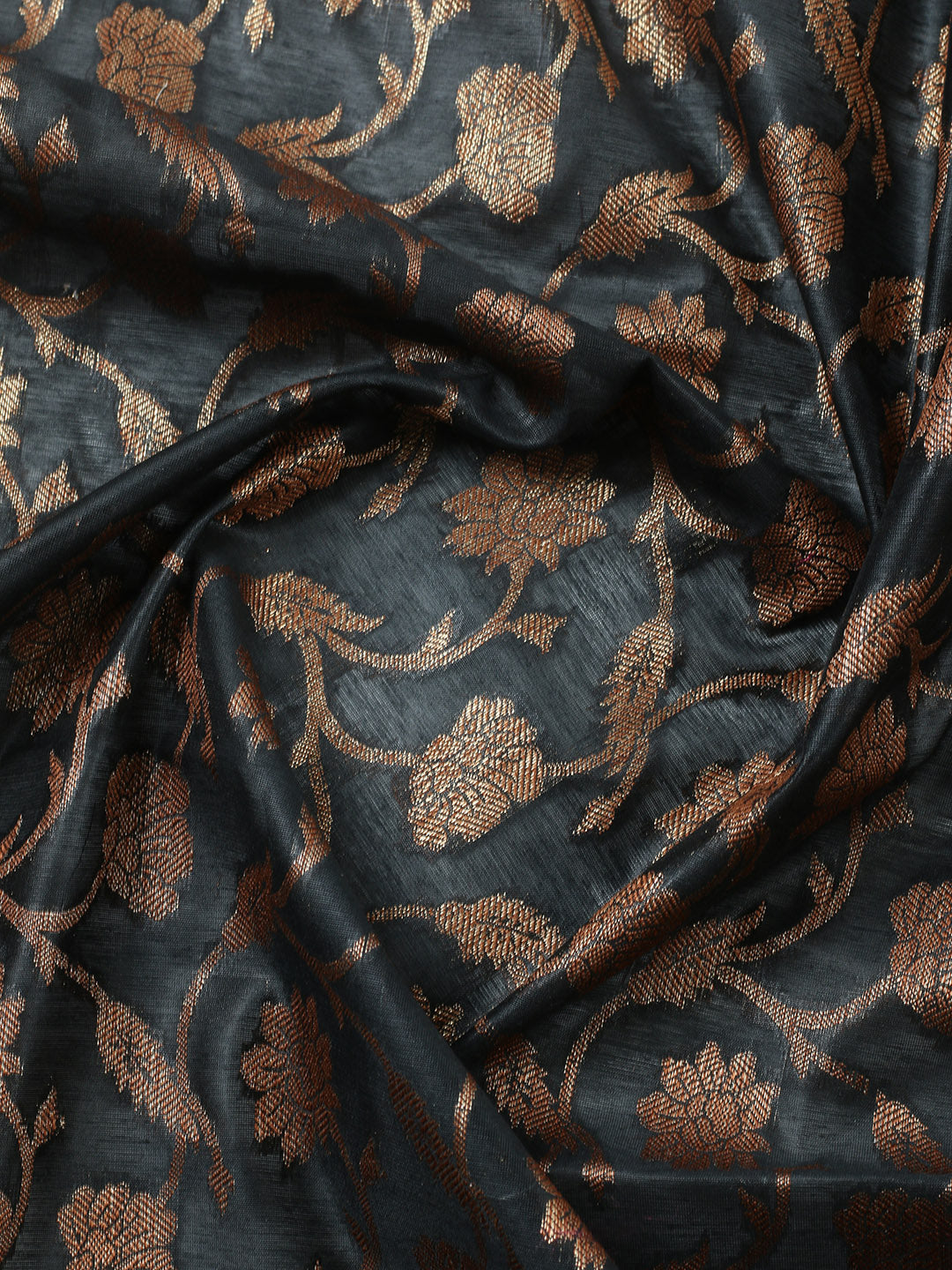 Banarasi Chanderi Unstitched Suit With Pant &amp; Dupatta