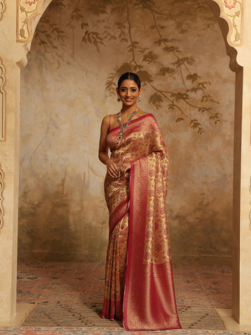 Zari Jaal Georgette Woven Saree