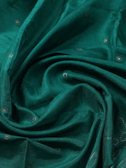 Woven Design Chanderi Unstitched Kurta With Pant & Dupatta