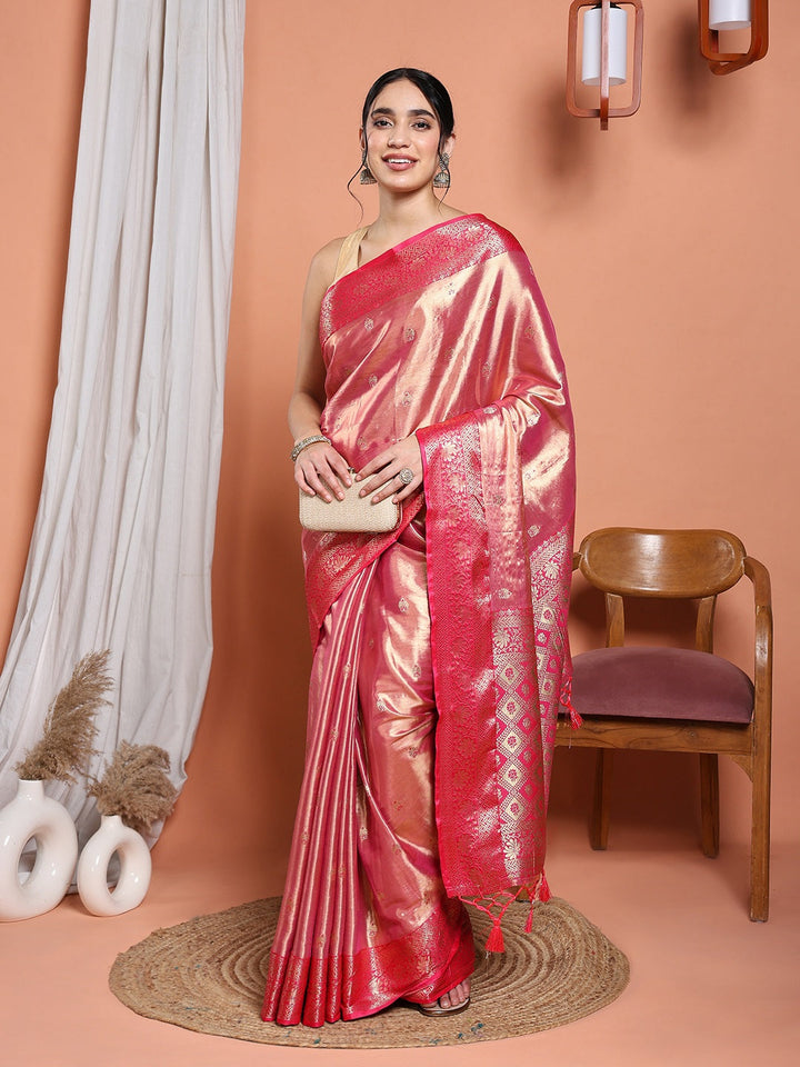 Woven Design Tissue Saree