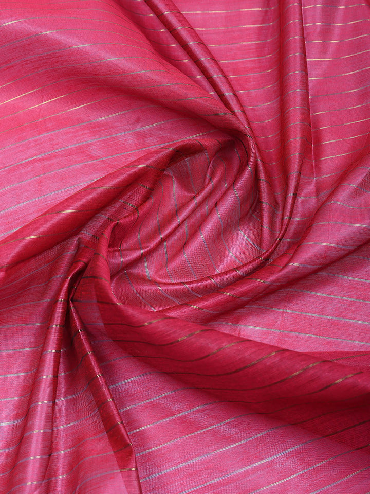 Banarasi Chanderi Unstitched Suit With Pant &amp; Dupatta
