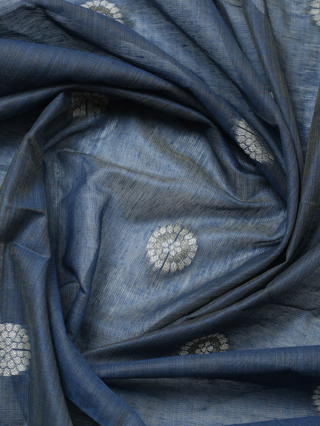 Embroidered Cotton Blend Unstitched Suit With Pant &amp; Dupatta