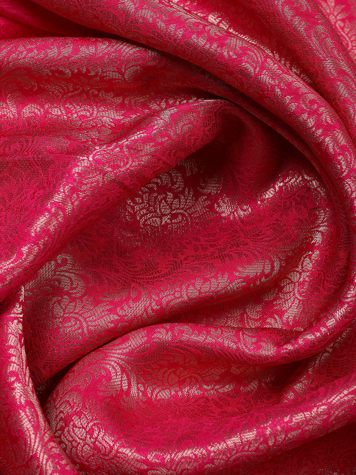Embroidered Tissue Unstitched Suit With Pant &amp; Dupatta