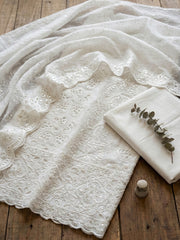 Embroidered Cotton Blend Unstitched Suit With Pant & Dupatta