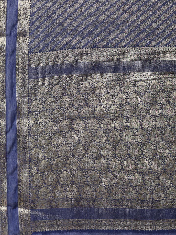 Zari Jaal Woven Crepe Saree