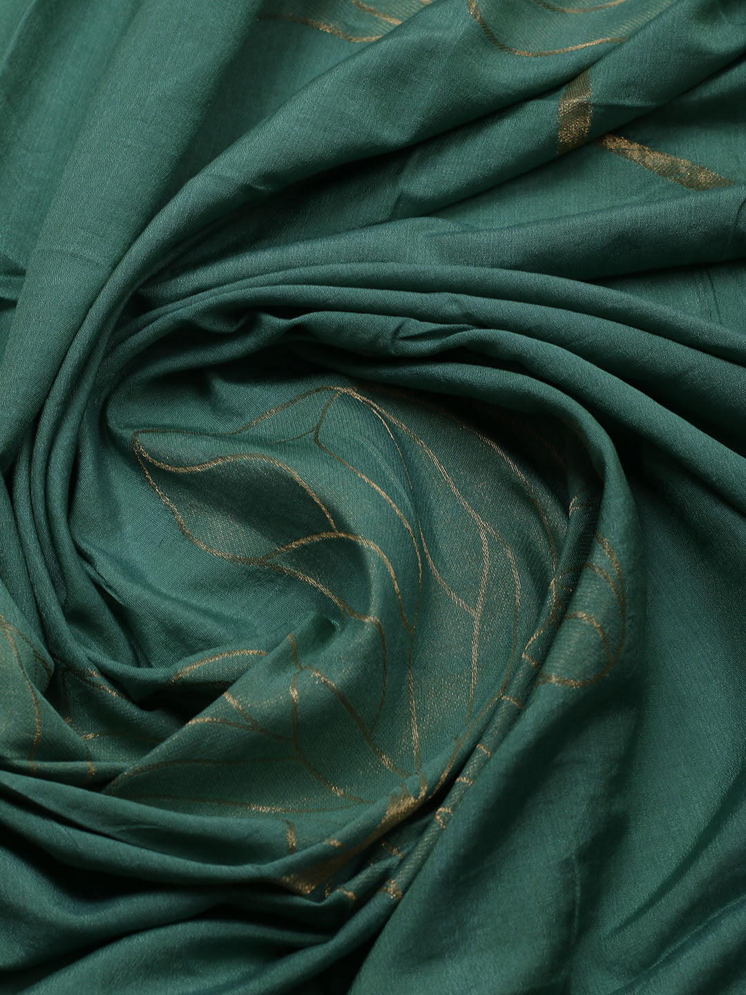 Neck Embroidered Chanderi Unstitched Suit With Dupatta
