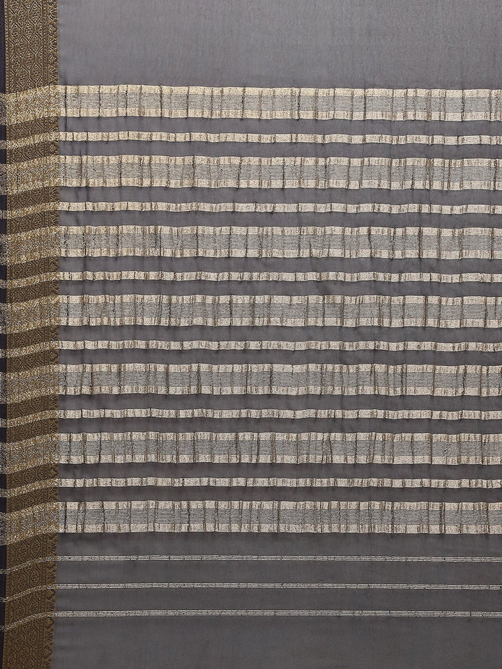 Zari Border Chiffon Woven Saree