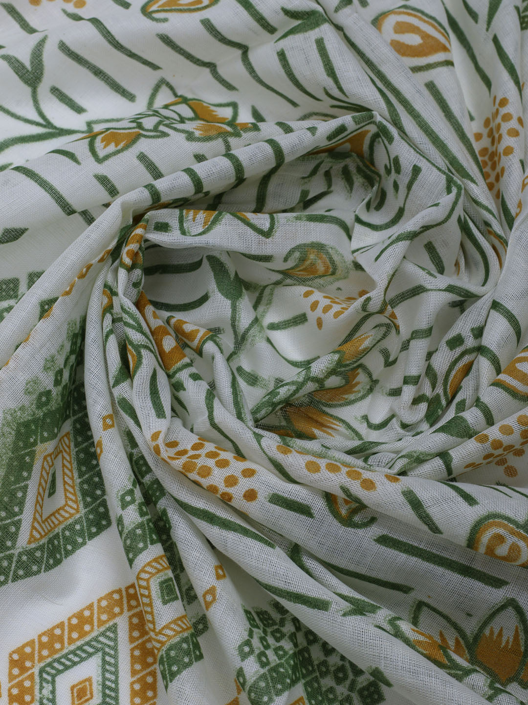 Neck Embroidered Cotton Blend Unstitched Suit With Dupatta