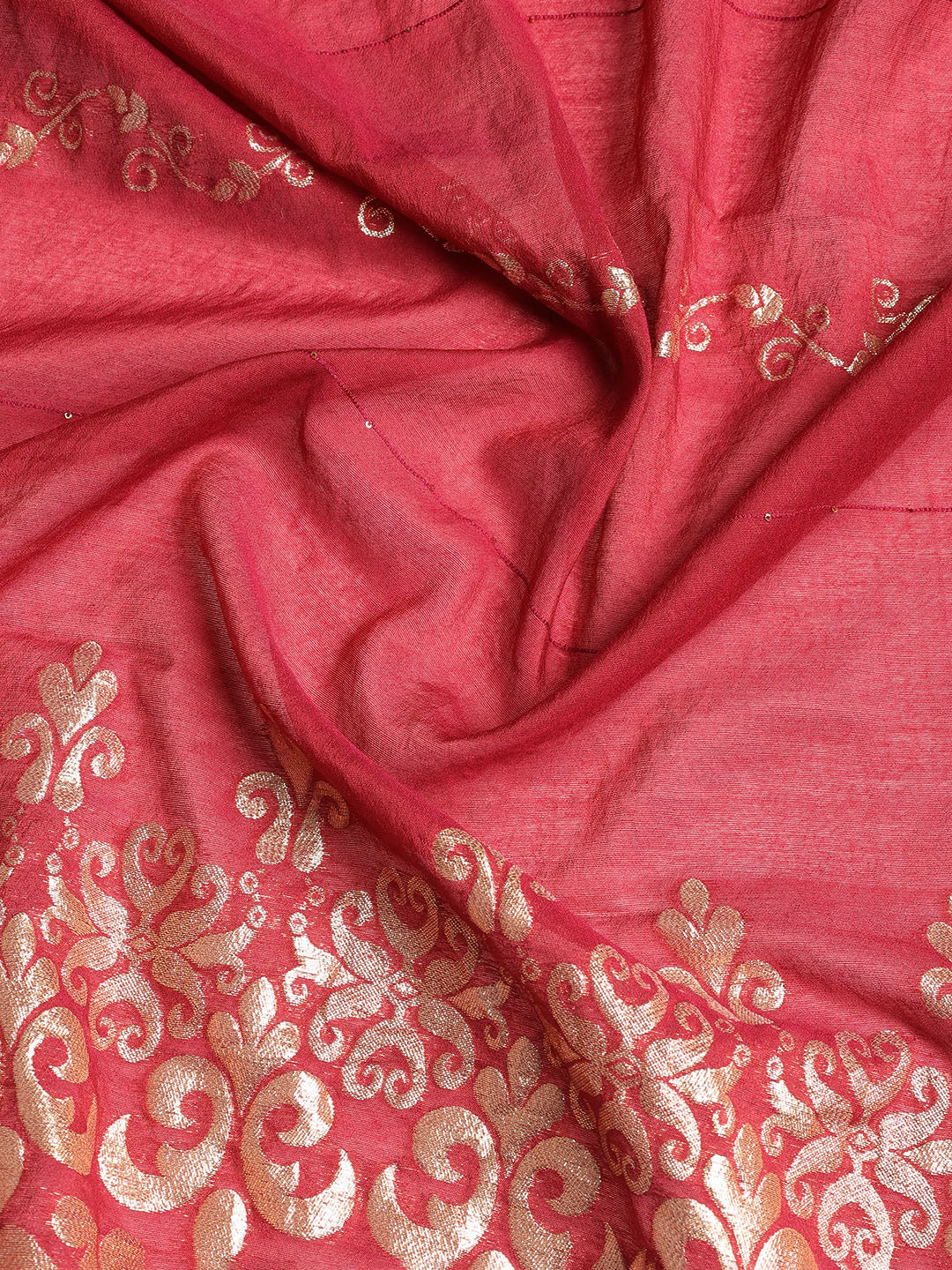 Neck Embroidered Cotton Blend Unstitched Suit With Dupatta