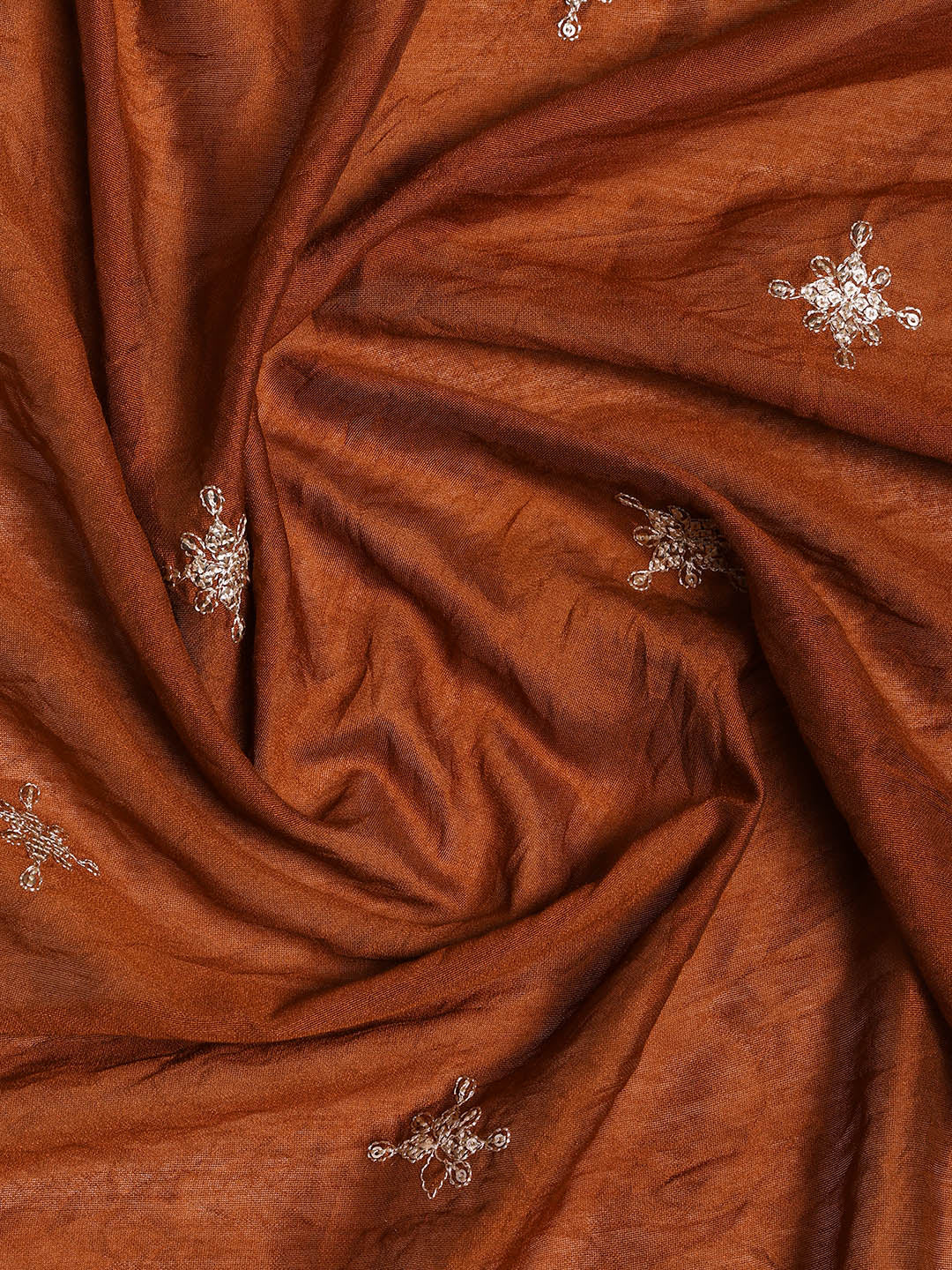 Neck Embroidered Cotton Blend Unstitched Suit With Dupatta