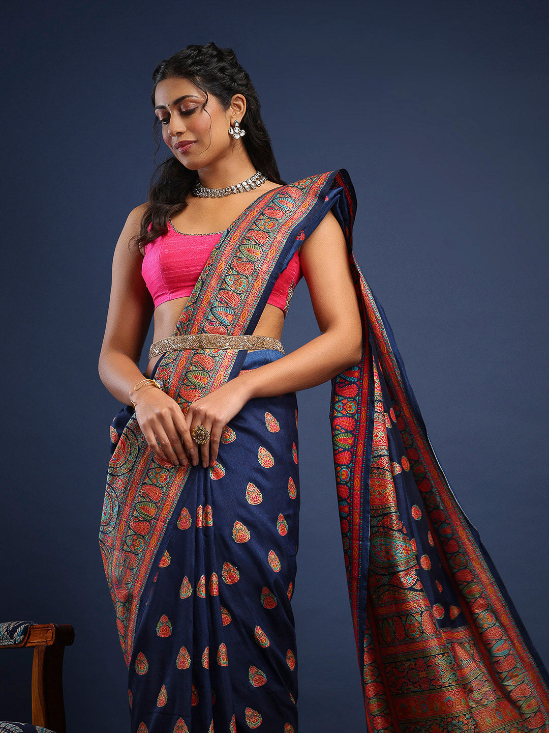 Digital Printed Art Silk Saree