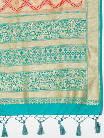 Zari Jaal Handloom Woven Saree