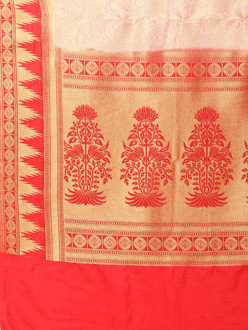 Brocade Zari Jaal Woven Handloom Saree