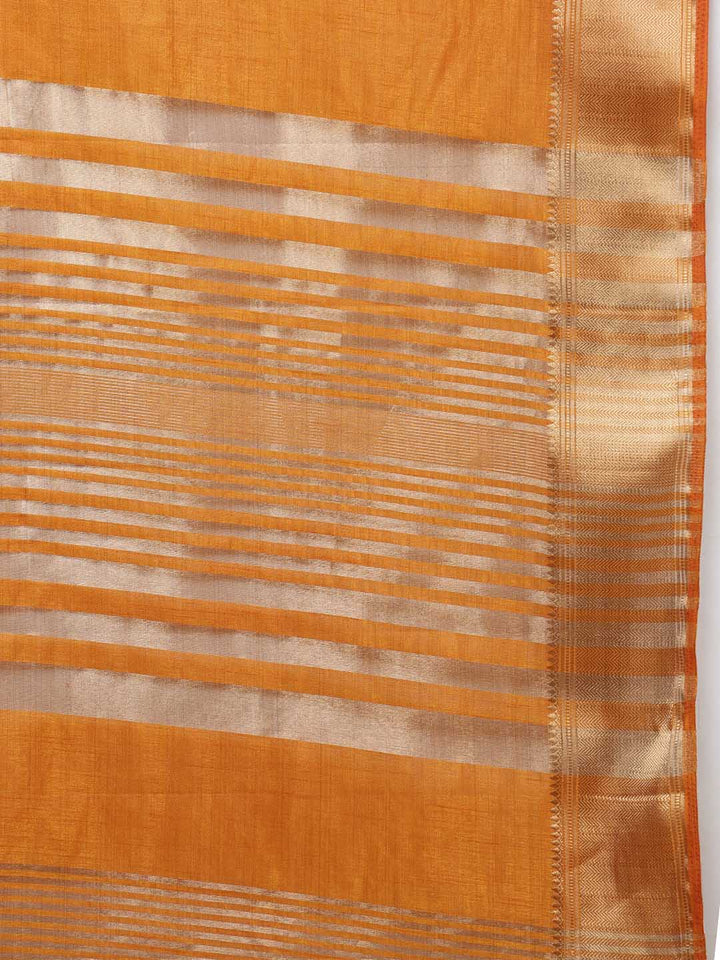 Brocade Zari Jaal Art Silk Woven Saree