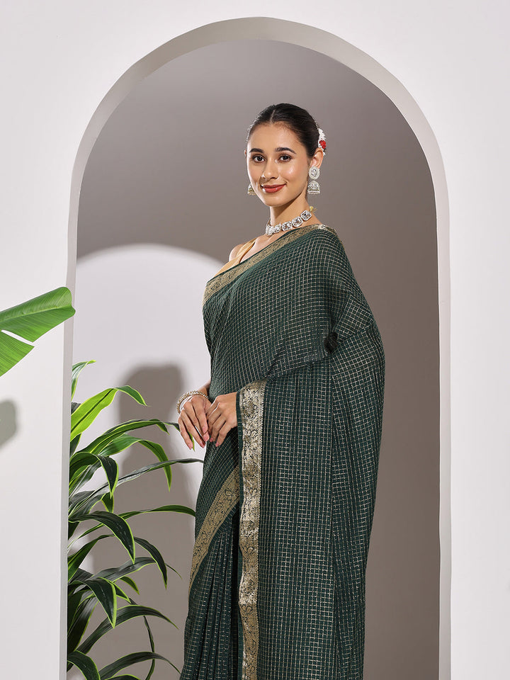 Zaari Jaal Tussar Saree