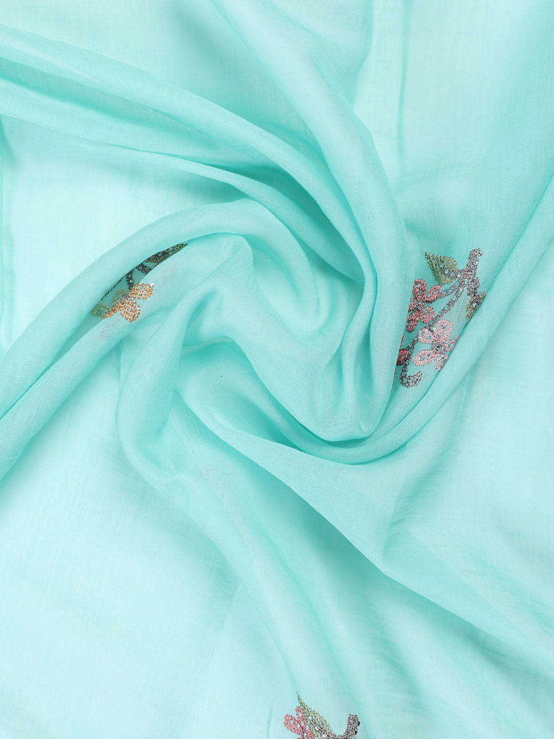Embroidered Cotton Blend Unstitched Suit With Dupatta