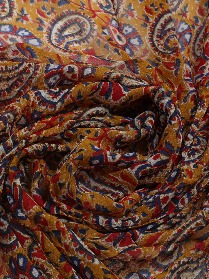 Embroidered Cotton Blend Unstitched Suit With Dupatta
