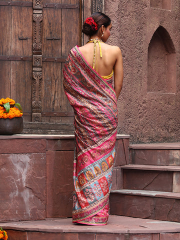 Printed Crepe Saree