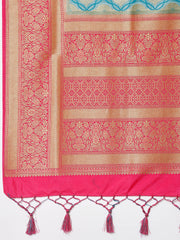 Zari Jaal Handloom Woven Saree