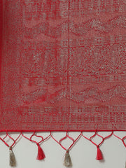 Zari Jaal Woven Handloom Saree