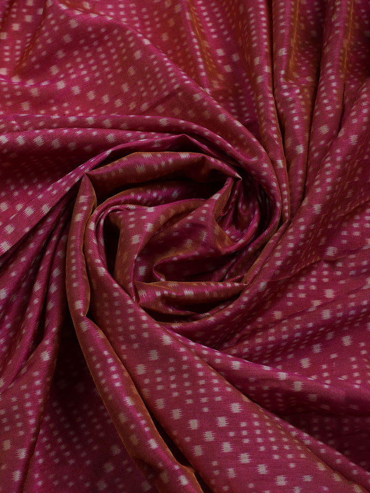 Woven Design Art Silk Unstitched Kurta With Pant &amp; Dupatta