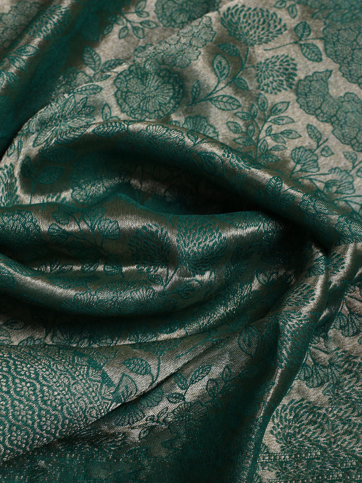 Kanjeevaram Chanderi Unstitched Suit With Dupatta