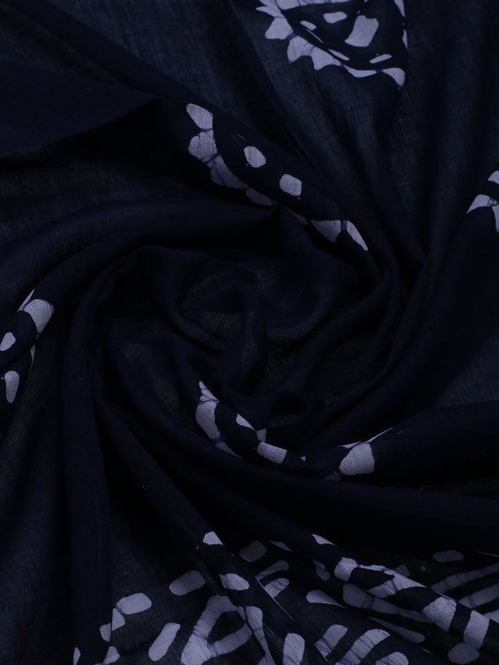Printed Cotton Blend Unstitched Suit With Dupatta
