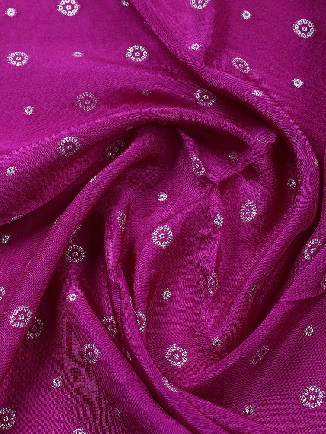 Embroidered Art Silk Unstitched Suit Piece With Dupatta