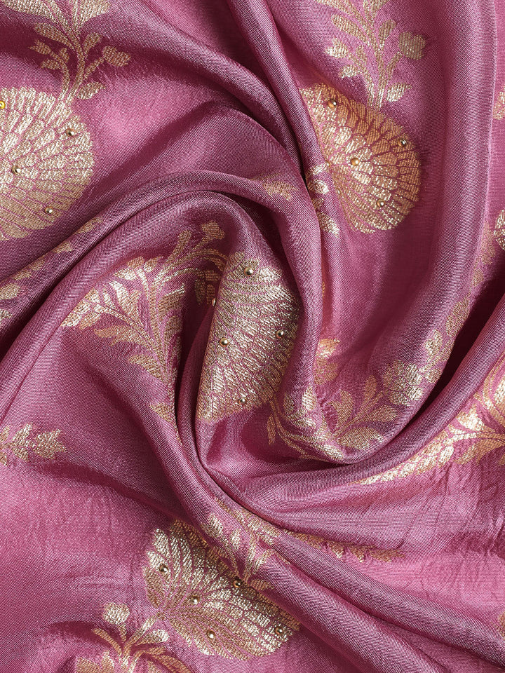 Banarasi Art Silk Unstitched Suit With Dupatta