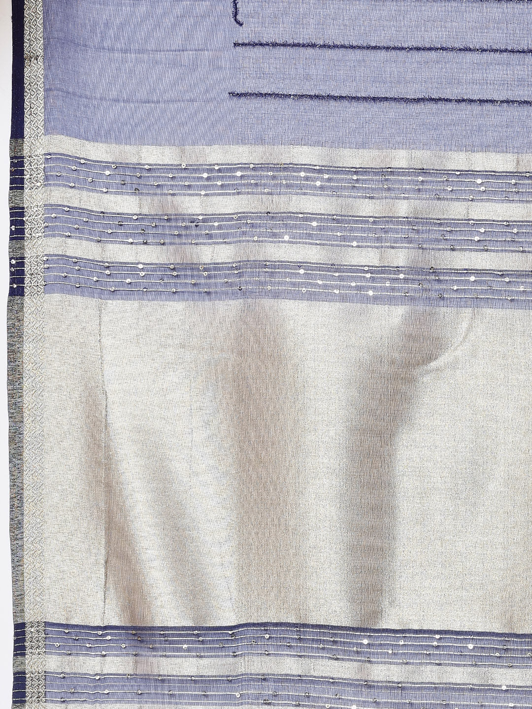 Plain Zari Border Organza Saree