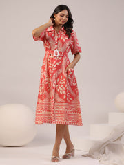 Floral Printed Cotton Dress