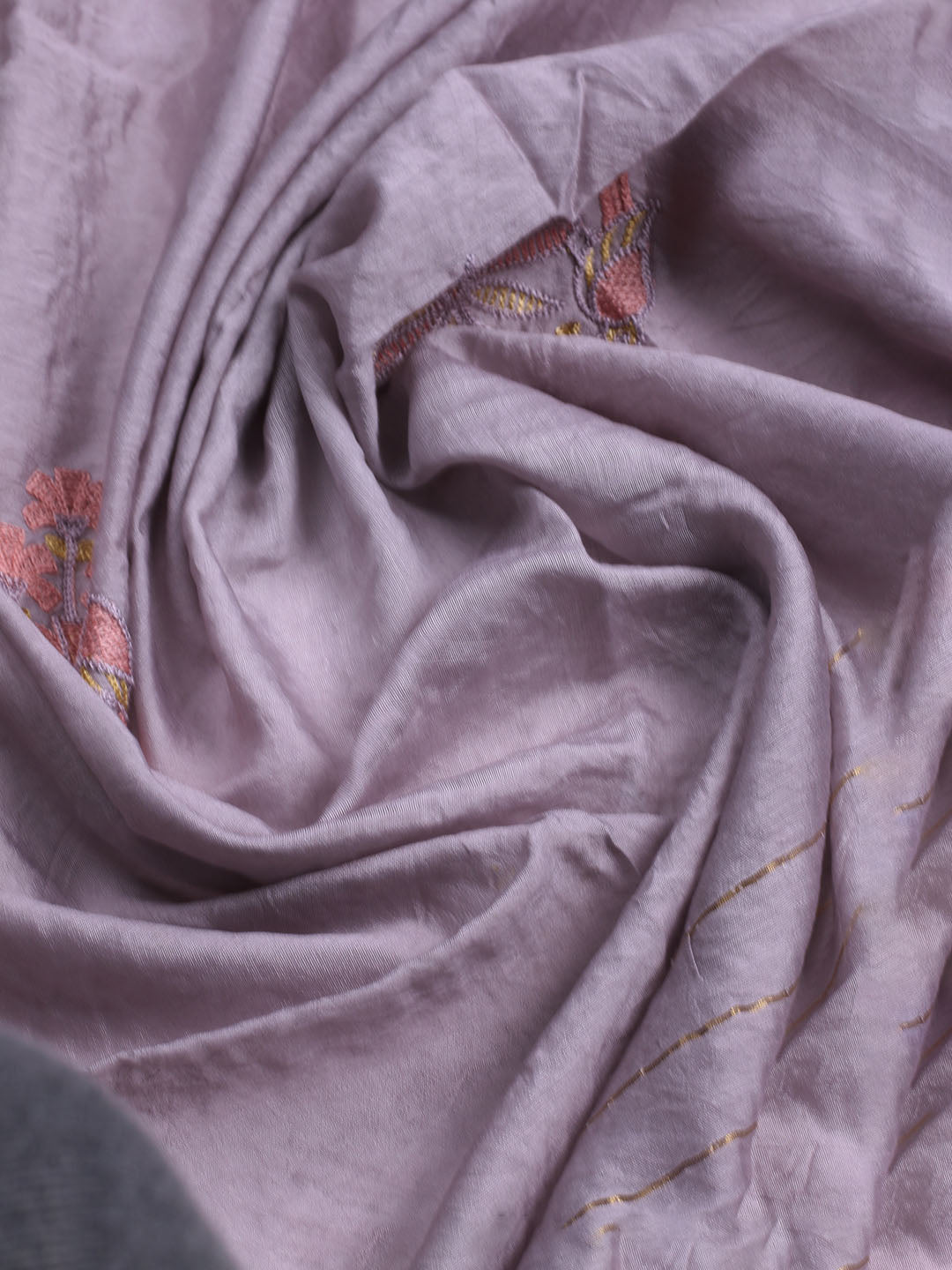 Embroidered Cotton Unstitched Suit With Dupatta