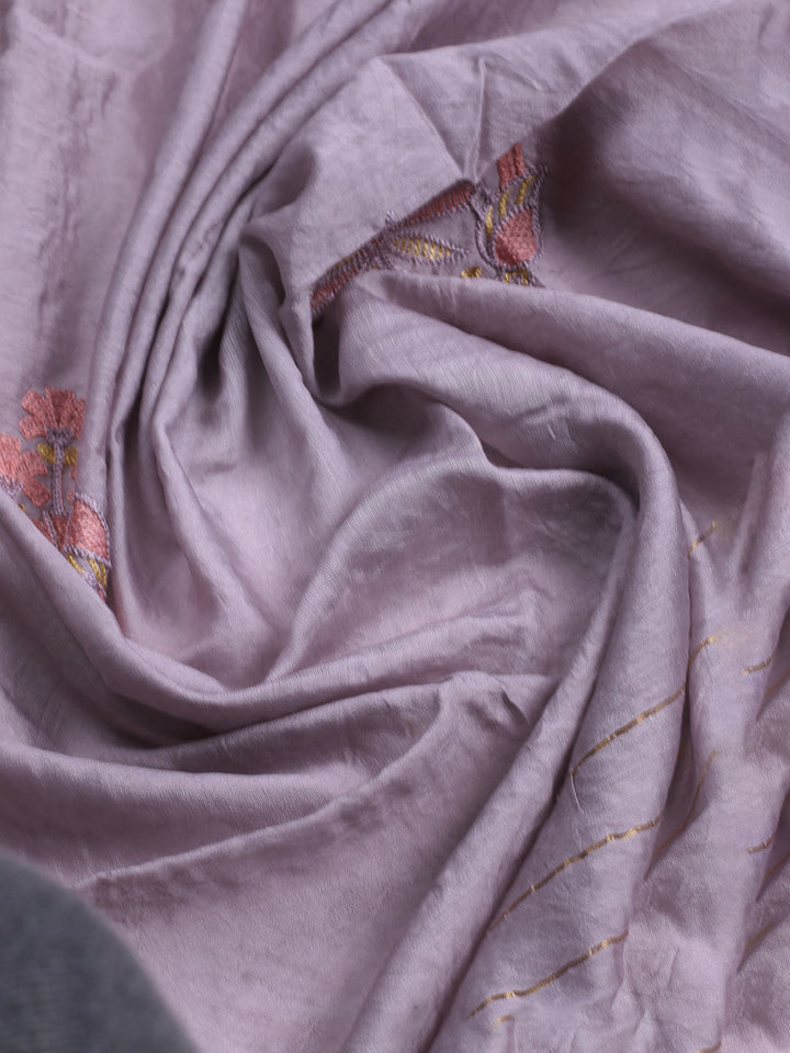 Embroidered Cotton Unstitched Suit With Dupatta