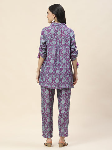 Printed Muslin Kurti With Pants