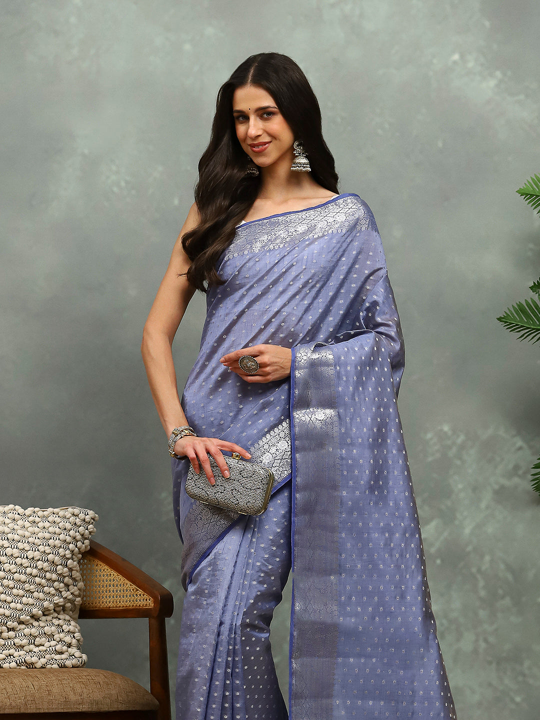 Zaari Border Art Silk Saree