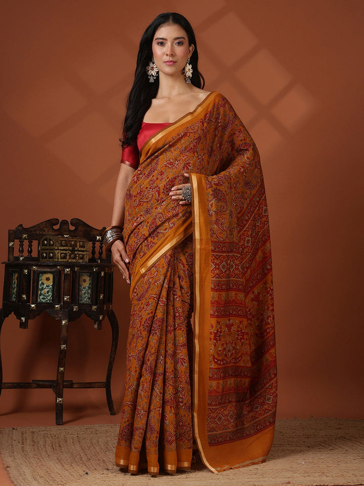 Digital Printed Art Silk Saree