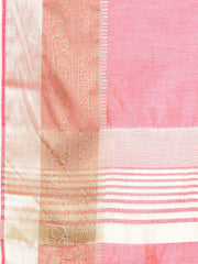 Plain Zari Border Art Silk Woven Saree