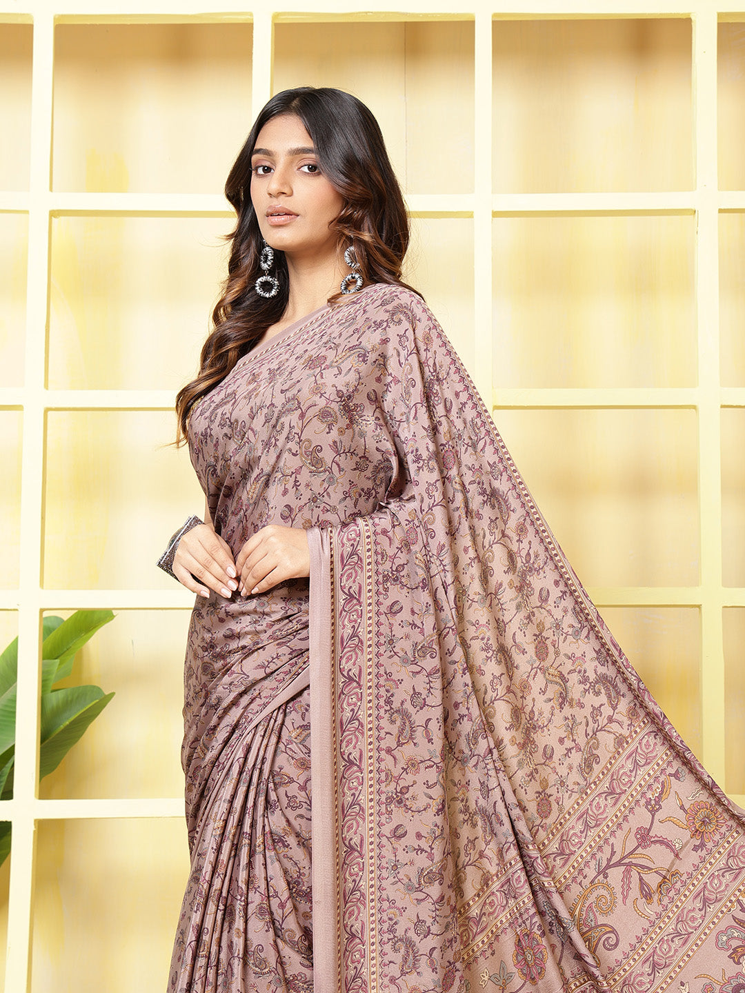 Digital Printed Crepe Saree