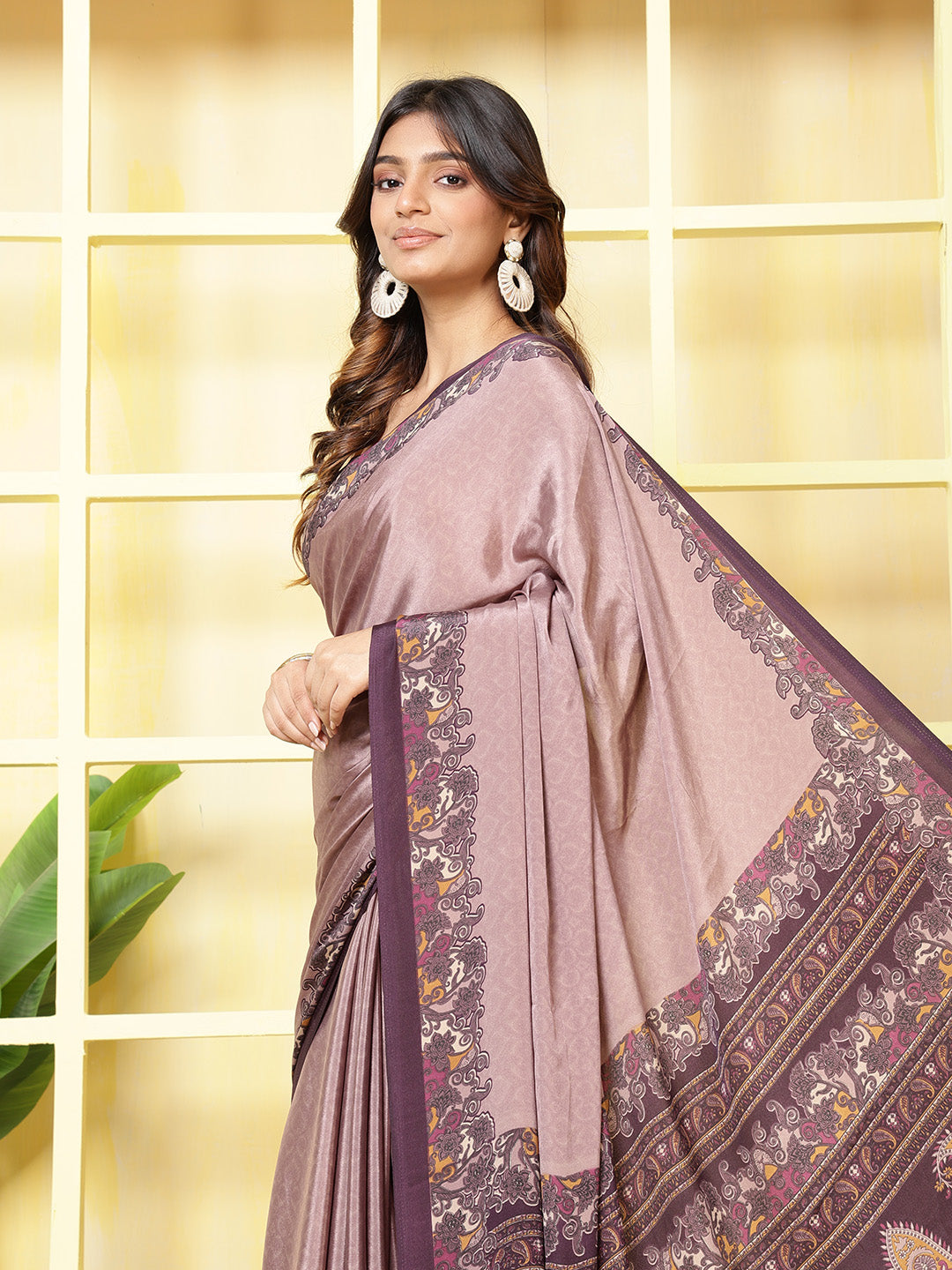 Digital Printed Crepe Saree